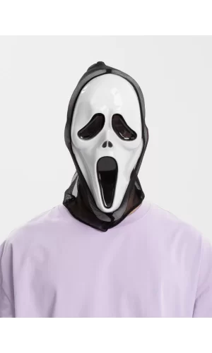 Nessiworld  Kapşonlu Çığlık Maskesi Scream Maskesi - Hayalet Maskesi 33x21 cm
