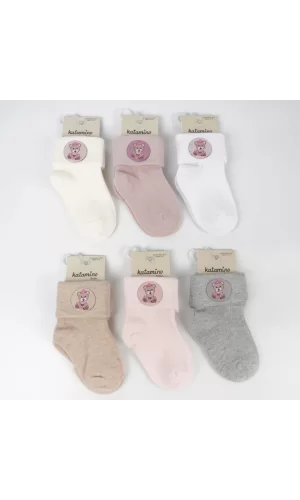 Nessiworld  Katamino Bukre Aks Kız Bebek Soket Çorap K46292 Asorti