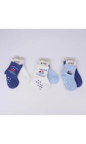Nessiworld  Katamino Filip 2li Absli Erkek Bebek Soket Çorap K44143 Asorti