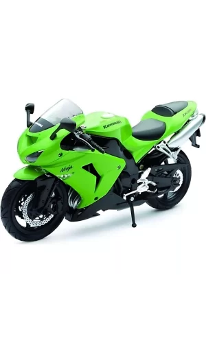 Nessiworld  Kawasaki 1/12 Zx-10r 2006 Model Yeşil Motorsiklet