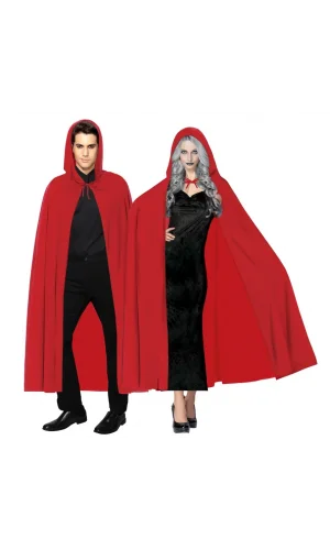 Nessiworld  Kırmızı Renk Kapşonlu Pelerin 120 cm