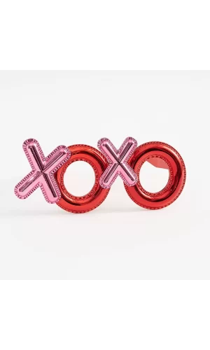 Nessiworld  Kırmızı Renk Xoxo Yazılı Parti Gözlüğü 17x7 cm