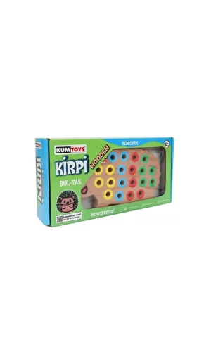 Nessiworld  KM5655 Ahşap Kirpi Bultak -Kumtoys