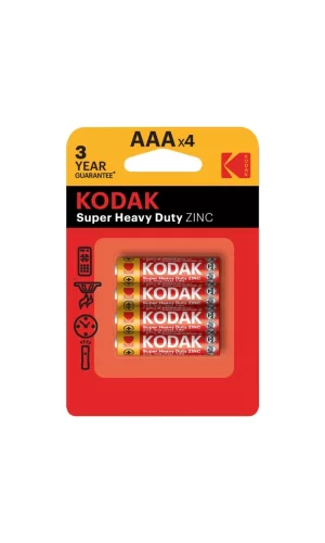 Nessiworld  Kodak Çinko Karbon Blister İnce Pil 4lü AAA