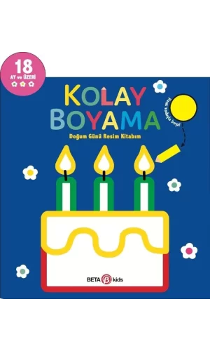 Nessiworld Kolay Boyama Doğum Günü Resim Kitabım