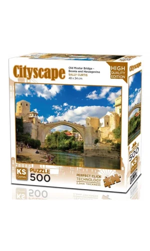 Nessiworld  Ks Games Old Mostar Bridge Bosna-Hersek Puzzle 500 Parça