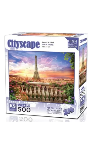 Nessiworld  KS Games Sunset in Eiffel Puzzle 500 Parça 20066