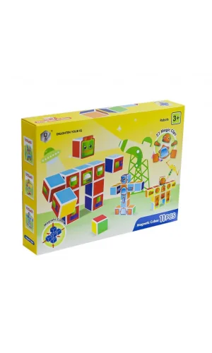 Nessiworld  KZL-HD356A Manyetik Set Zeka Küpleri 11 Parça -Kızılkaya Oyuncak