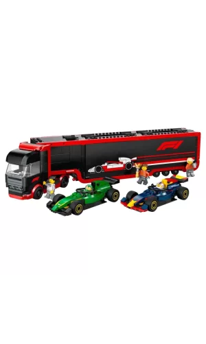 Nessiworld  LEGO City RB20 ve AMR24 F1 Arabalı F1 Kamyonu 60445