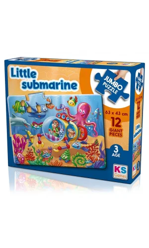 Nessiworld  Little Submarine 12 Parça Jumbo Boy Puzzle