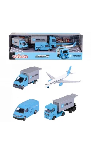 Nessiworld  Majorette Maersk Temalı Lojistik 4lü Koleksiyon Paketi