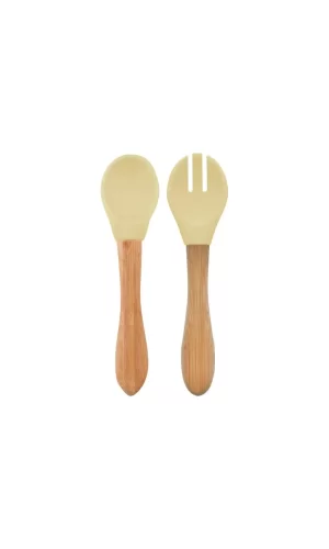 Nessiworld   Mama Kaşığı ve Çatal Seti Mellow Yellow