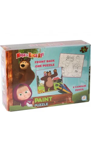 Nessiworld  Maşa Koca Ayı Boyamalı Puzzle