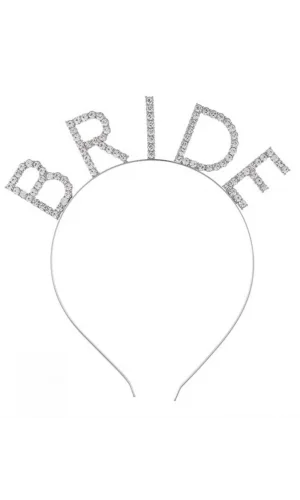 Nessiworld  Mega Boy Kristal Taşlı Gümüş Bride Taç Gelin Tacı 20X21 cm