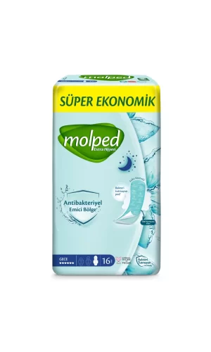 Nessiworld  Molped Ekstra Hijyen Gece Ped Süper Eko 16 Adet