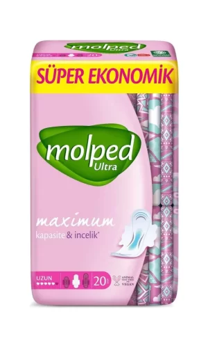Nessiworld  Molped Ultra Anatomik Uzun Ped Süper Eko 20 Adet