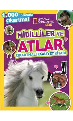 Nessiworld  National Geographic Kids Midilliler ve Atlar Çıkartmalı Faaliyet Kitabı