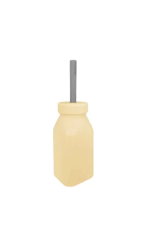 Nessiworld  Oioi Şişe + Pipet 200ml Mellow Yellow / Powder Grey