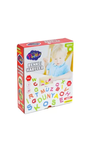 Nessiworld  ONY-402 Ahşap Renkli Harfler 33 Parça -Onyıl Oyuncak