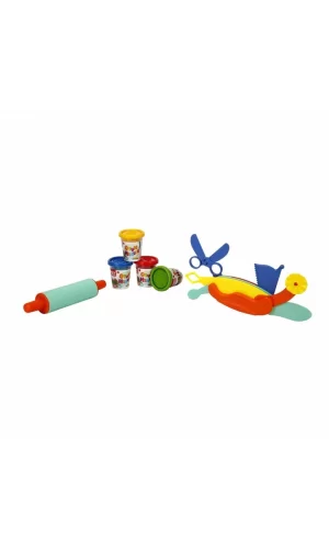 Nessiworld  Oyun Hamuru Şekillendirme Seti 200 gr 6 Parça Pembe Merdane