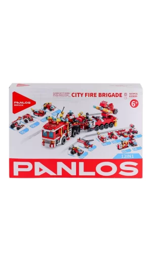 Nessiworld  P633009 Panlos Şehir İtfaiyesi 557 Parça Blok Seti -Vagon life