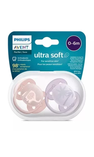 Nessiworld  Philips Avent Ultra Yumuşak Emzik 0-6 Ay Kız