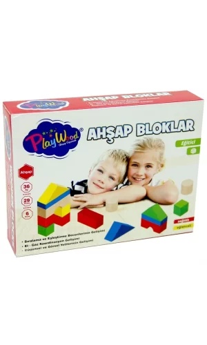 Nessiworld  PlayWood 29 Parça Ahşap Bloklar