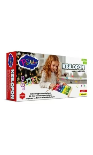 Nessiworld  PlayWood Ahşap 8 Farklı Notalı Ksilofon 405
