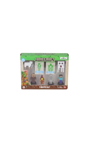 Nessiworld PMI MC2070 Minecraft 3D Figür Toppeez 8li Delüks Set