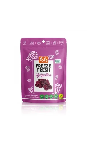 Nessiworld  Pol’s Freeze Fresh Dondurularak Kurutulmuş Böğürtlen 20 g