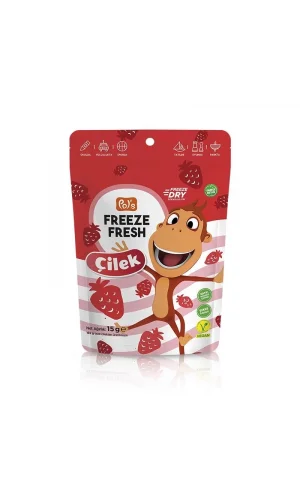 Nessiworld  Pol’s Kukuli  Freeze Fresh Dondurularak Kurutulmuş Çilek 15 g