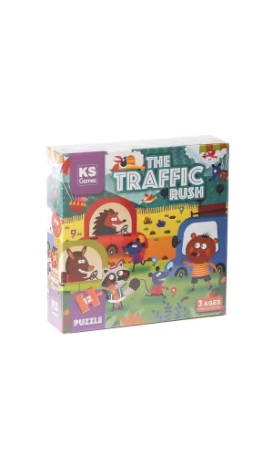 Nessiworld    PRS 32702 The Traffic Rush Pre School Puzzle 12 Parça
