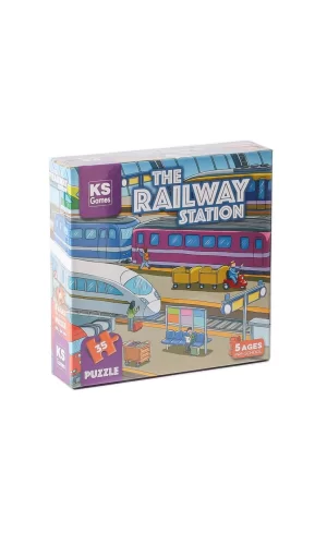 Nessiworld  PRS 32712 The Railway Station Pre School Puzzle -Ks Puzzle