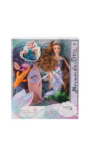 Nessiworld  QJ163 QJ163C Emily Eklemli Deniz Kızı -Karsan Oyuncak
