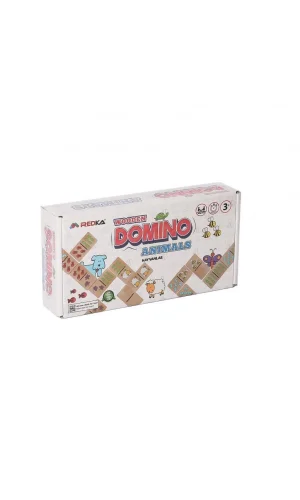 Nessiworld  RD5648 Ahşap Domino Animals -Redka