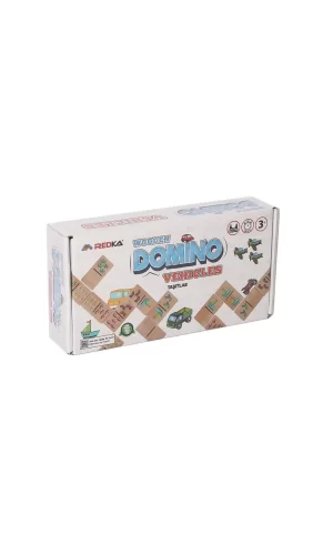 Nessiworld  RD5649 Ahşap Domino Oyunu Araçlar -Redka