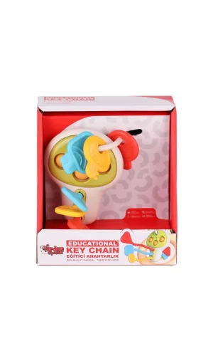 Nessiworld  RT1507 Eğitici Poppitli Cırcırlı Bebek Anahtarlığı -Vardem Oyuncak