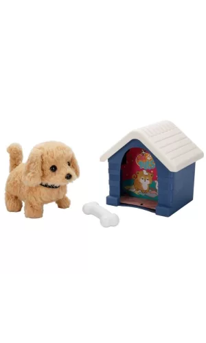 Nessiworld Sesli ve Hareketli Kulübeli Sevimli Peluş Köpek