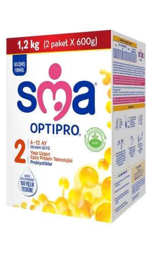 Nessiworld  SMA Optipro Probiyotik 2 Bebek Devam Sütü 6-12 Ay 1200 Gr