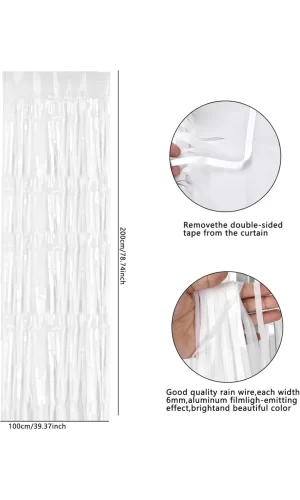 Nessiworld Soft Beyaz Renk Duvar ve Kapı Perdesi İthal 100x200 cm
