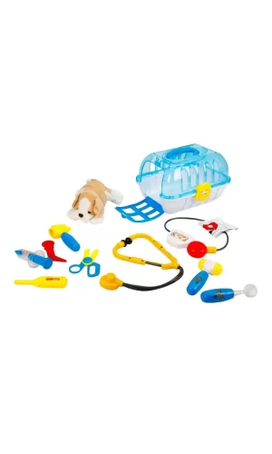 Nessiworld Sunman Çantalı Peluş Köpek Veteriner Seti