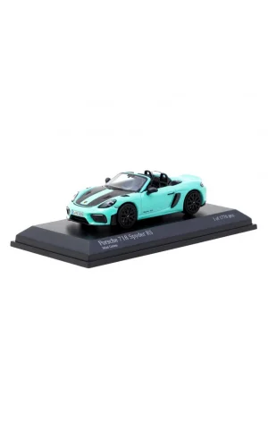 Nessiworld  Tarmac Works x Minichamps 1/64 Porsche 718 Spyder RS Mint Green