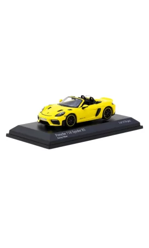 Nessiworld  Tarmac Works x Minichamps 1/64 Porsche 718 Spyder RS Racing Yellow