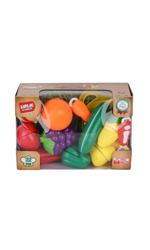 Nessiworld  URT007-KUTU-2AB 22 PCS KESİLEBİLİEN SEBZE MEYVELER
