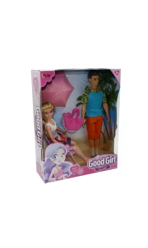 Nessiworld WG-115149 Kutulu 29cm Tatil Yapan Kız ve Arkadaşı - Vardem Oyuncak