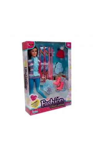 Nessiworld WG-66730-66731 Aksesuarlı Kayakçı Bebek 29 cm -Vardem Oyuncak