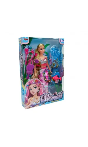 Nessiworld WG-66777 Kutulu 29cm Aksesuarlı Deniz Kızı - Vardem Oyuncak