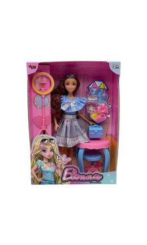 Nessiworld WG66956 -Vardem Kutulu Güzellik Masalı Çantalı Bebek Set 11,5 inç