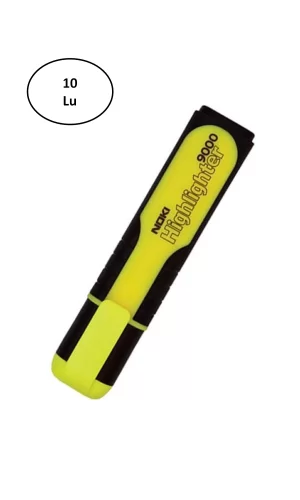 Noki 9000S Sarı Fosforlu Kalem 10lu