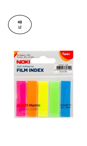 Noki Memo 12050 Yapışkanlı Film Index Yapuışkanlı Ayraç 45 X 12 Mm